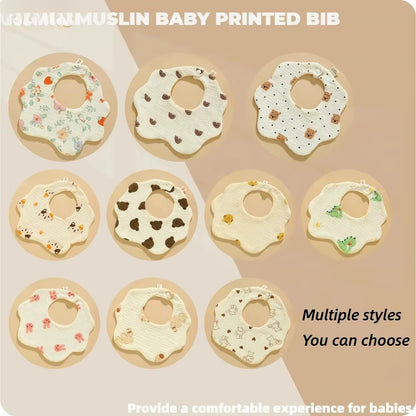 3-Pack Organic Cotton Baby Bib Set – Soft Absorbent Feeding & Drool Bibs