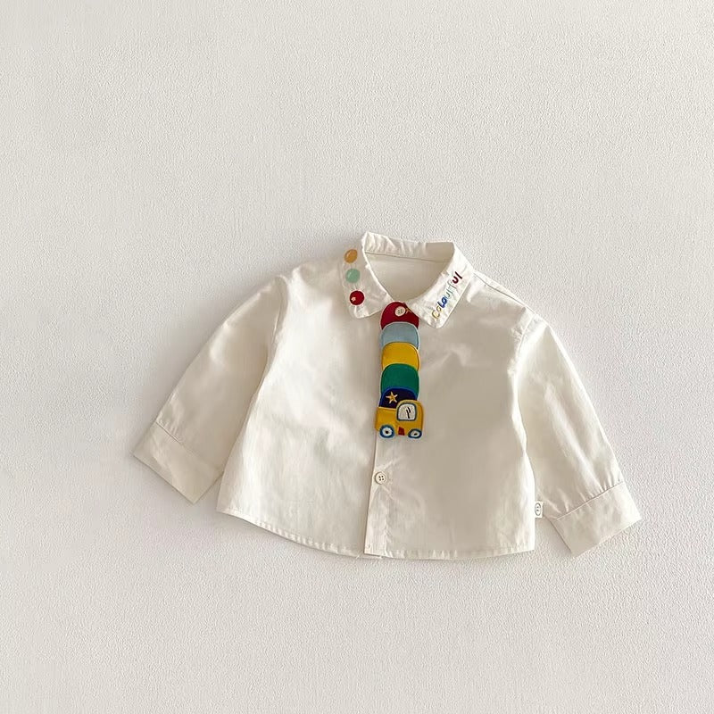 Kids Cartoon Car Shirt & Bottoms