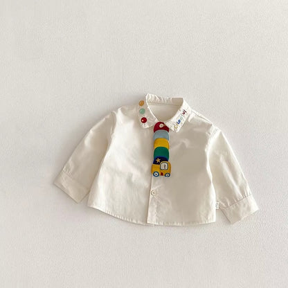 Kids Cartoon Car Shirt & Bottoms
