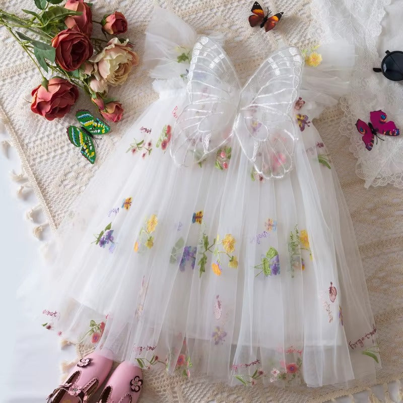 Girls Butterfly Fairy Dress – Elegant, Magical & Made for Special Moments