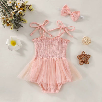 Baby Girl Tutu Romper Dress Set