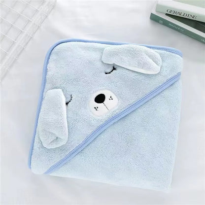 Cartoon Animal Hooded Baby Bath Towel