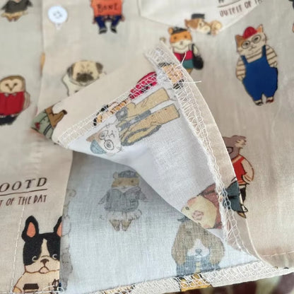 Toddler Boys Cartoon Shirt and Shorts Set