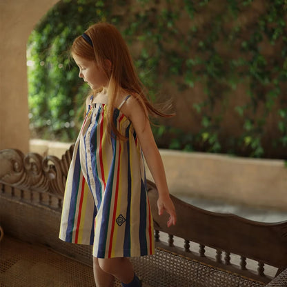 Girls Striped Summer Dress