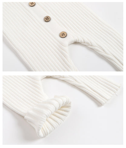 Unisex Baby Knit Romper – Soft, Warm & Easy to Dress