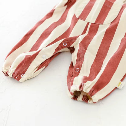 Striped Bear Romper