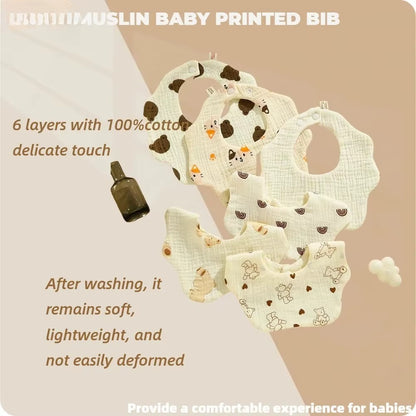 3-Pack Organic Cotton Baby Bib Set – Soft Absorbent Feeding & Drool Bibs