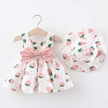 Strawberry Baby Dress & Hat Set – Sweet Summer Outfit
