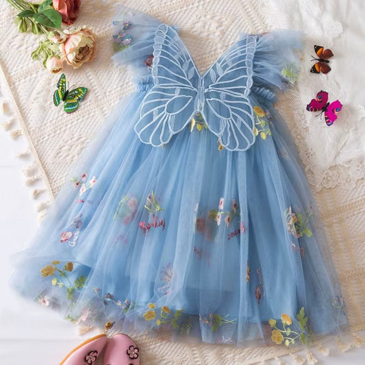Girls Butterfly Fairy Dress – Elegant, Magical & Made for Special Moments
