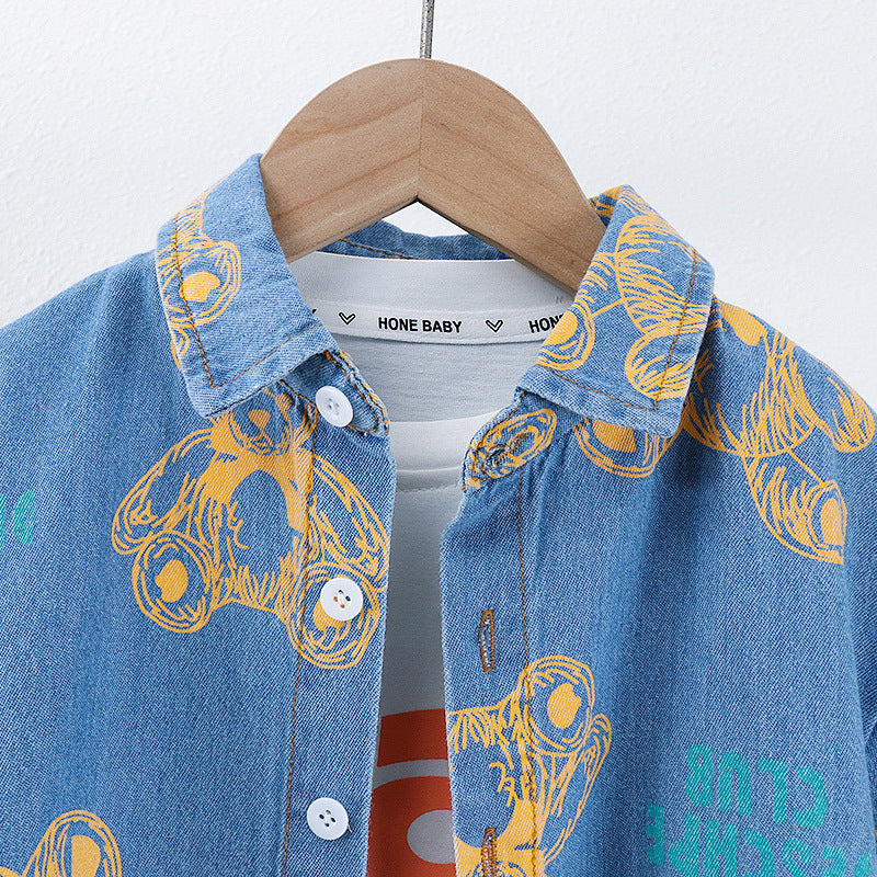Boys Denim Summer Set