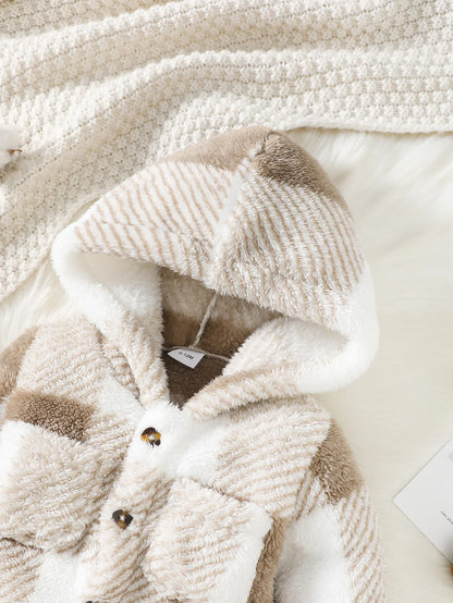 Oat Plaid Onesie