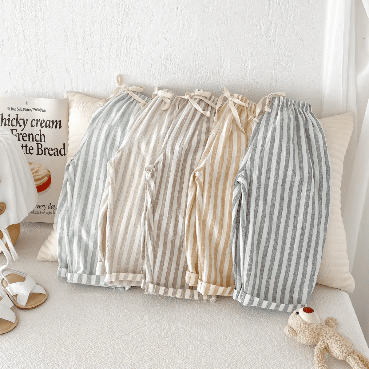 Striped Linen Pants