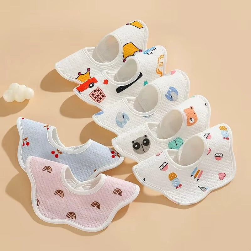 3-Pack Waterproof Baby Bib Set – Soft, Absorbent & Made for Everyday Feeding