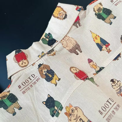 Toddler Boys Cartoon Shirt and Shorts Set