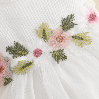 Baby Girl Floral Princess Dress Set