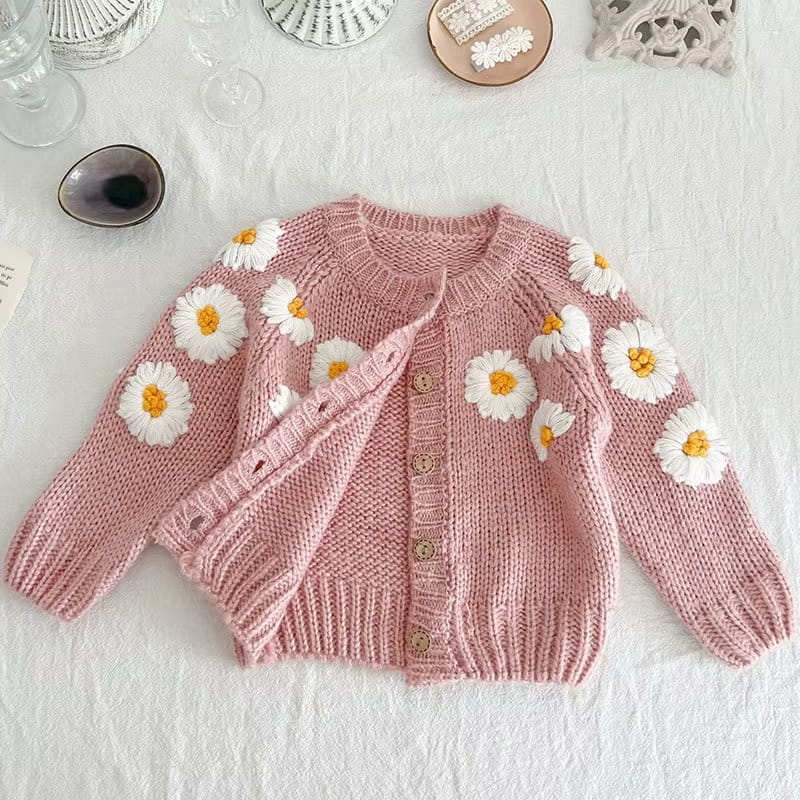 Baby Daisy Knitted Cardigan