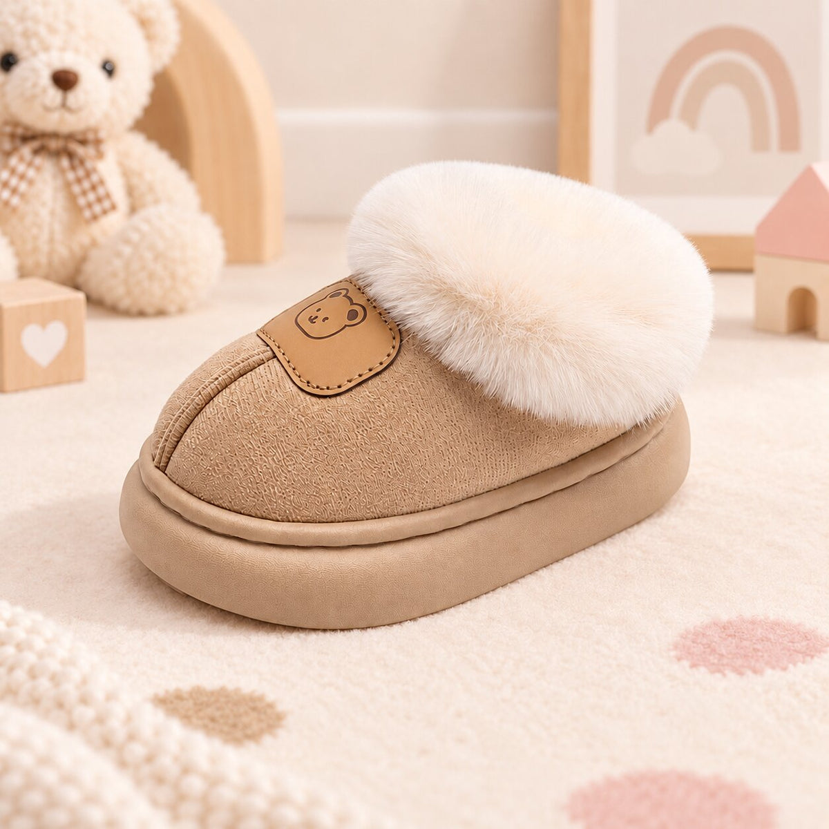 Toddler Plush Winter Slippers