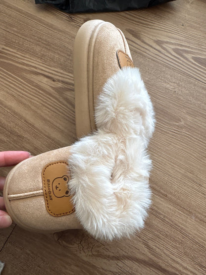 Toddler Plush Winter Slippers