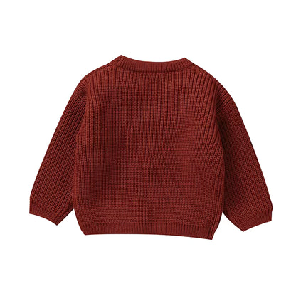 Baby & Toddler Reindeer Embroidered Knit Pullover