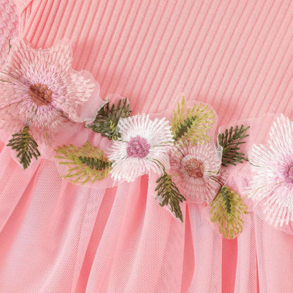 Baby Girl Floral Princess Dress Set
