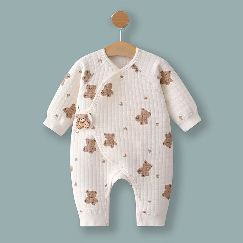 Soft Cotton Baby Romper – Adorable Bear Design