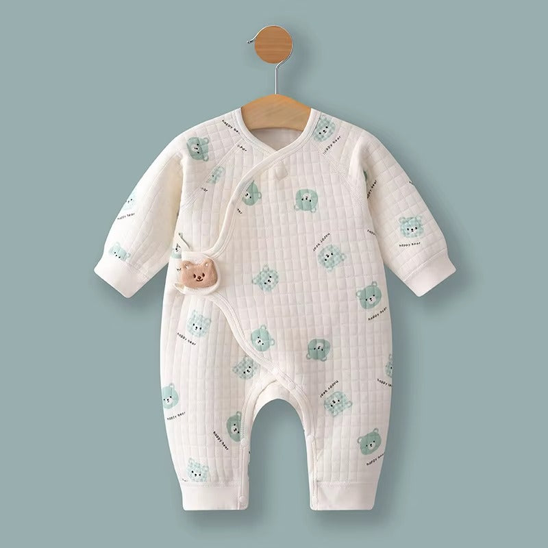 Soft Cotton Baby Romper – Adorable Bear Design