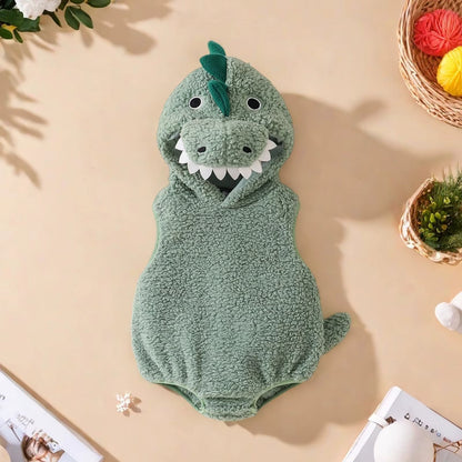 Baby Plush Dinosaur Romper